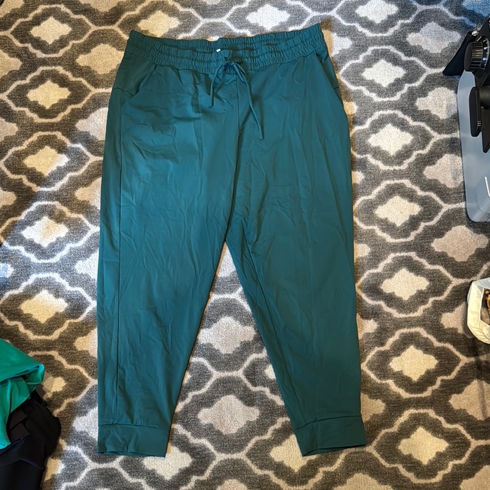 Soma Green Track Pants with Tapered Leg